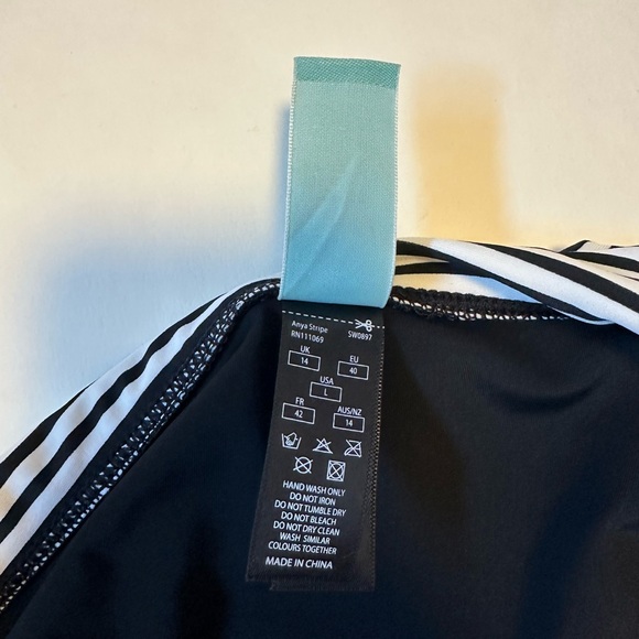 Panache Swim Bottom Size Large High Rise Anya Stripe Fold-Over Bikini Bottom - Picture 8 of 10